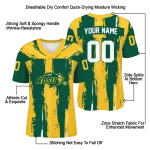 personalized north dakota state bison striped texture green jersey best selling
