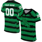 personalized north texas mean green art stripe green jersey best selling