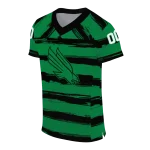 personalized north texas mean green art stripe green jersey best selling