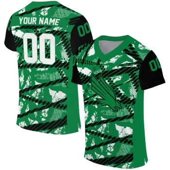 personalized north texas mean green camo shatter green jersey best selling