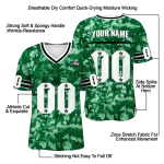 personalized north texas mean green camouflage abstract green jersey best selling