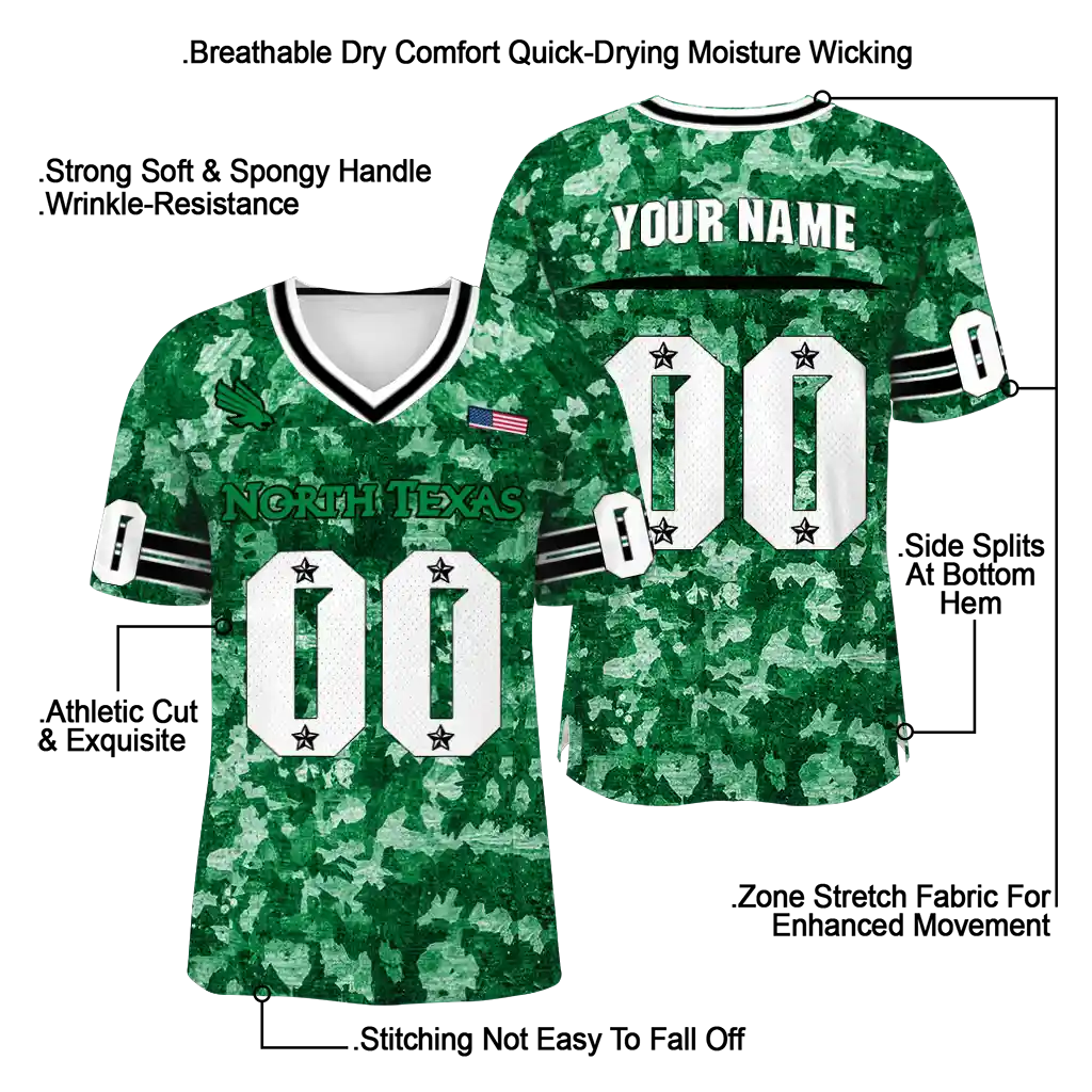 personalized north texas mean green camouflage abstract green jersey latest model personalized north texas mean green camouflage abstract green jersey latest model