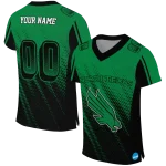 personalized north texas mean green halftone flow green black jersey best selling