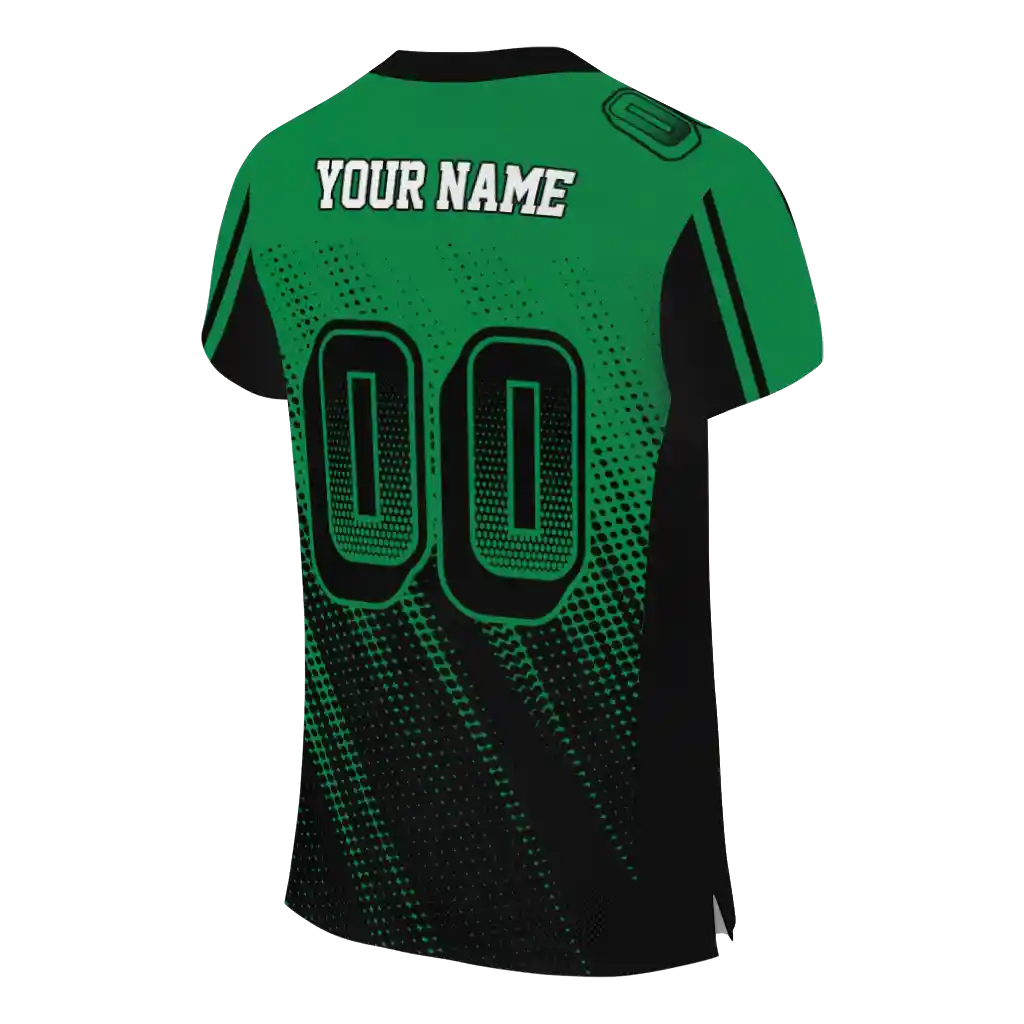 personalized north texas mean green halftone flow green black jersey high quality personalized north texas mean green halftone flow green black jersey high quality