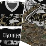 personalized northern illinois huskies antler skull camouflage hunting jersey best selling