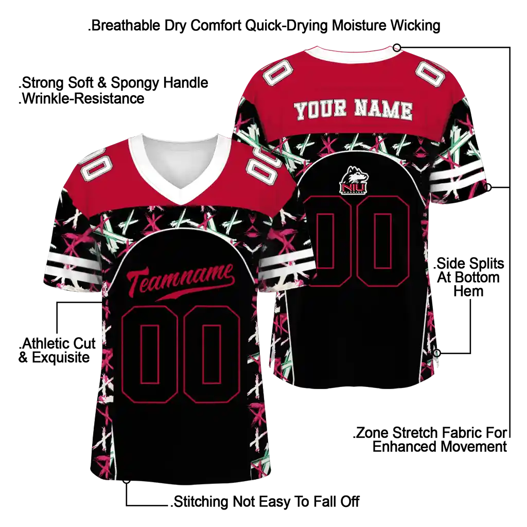 personalized northern illinois huskies brushstroke xs silver black jersey latest model personalized northern illinois huskies brushstroke xs silver black jersey latest model