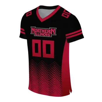 personalized northern illinois huskies halftone sweep silver black jersey fashion forward