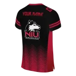 personalized northern illinois huskies halftone sweep silver black jersey best selling