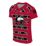 personalized northern illinois huskies layered grids red jersey best selling