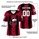 personalized northern illinois huskies rugged stripes red jersey best selling