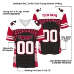 personalized northern illinois huskies tire arrows red black white jersey best selling