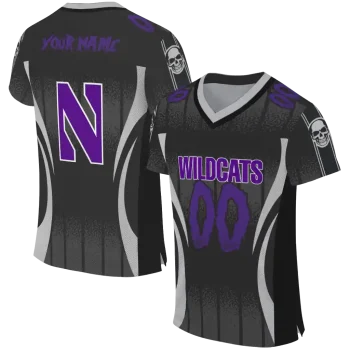personalized northwestern wildcats dynamic dots white jersey best selling