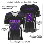 personalized northwestern wildcats dynamic dots white jersey best selling