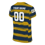 personalized notre dame fighting irish art stripe navy jersey best selling