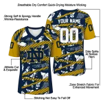 personalized notre dame fighting irish camo shatter navy jersey best selling