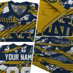 personalized notre dame fighting irish camo shatter navy jersey best selling