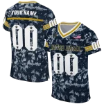 personalized notre dame fighting irish camouflage abstract navy jersey best selling