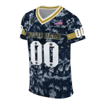 personalized notre dame fighting irish camouflage abstract navy jersey best selling