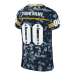 personalized notre dame fighting irish camouflage abstract navy jersey best selling