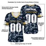 personalized notre dame fighting irish camouflage abstract navy jersey best selling