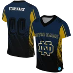 personalized notre dame fighting irish halftone flow navy black jersey best selling