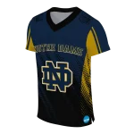 personalized notre dame fighting irish halftone flow navy black jersey best selling