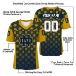 personalized notre dame fighting irish stacked rectangle navy jersey best selling