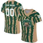 personalized ohio bobcats stripe splatter green jersey best selling