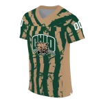 personalized ohio bobcats stripe splatter green jersey best selling