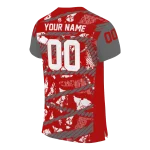 personalized ohio state buckeyes camo shatter scarlet jersey best selling
