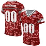 personalized ohio state buckeyes camouflage abstract scarlet jersey best selling