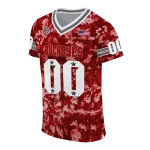 personalized ohio state buckeyes camouflage abstract scarlet jersey best selling