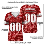 personalized ohio state buckeyes camouflage abstract scarlet jersey best selling