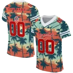 personalized ohio state buckeyes horizon palm sunset jersey best selling