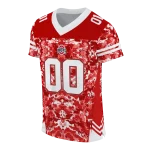 personalized ohio state buckeyes mirrored pattern scarlet jersey best selling