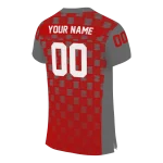 personalized ohio state buckeyes stacked rectangle scarlet jersey best selling