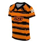personalized oklahoma state cowboys art stripe orange jersey best selling