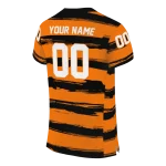 personalized oklahoma state cowboys art stripe orange jersey best selling