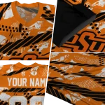 personalized oklahoma state cowboys camo shatter orange jersey best selling