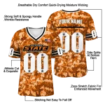 personalized oklahoma state cowboys camouflage abstract orange jersey best selling