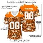 personalized oklahoma state cowboys mirrored pattern orange jersey best selling