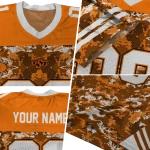 personalized oklahoma state cowboys mirrored pattern orange jersey best selling