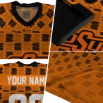 personalized oklahoma state cowboys stacked rectangle orange jersey best selling