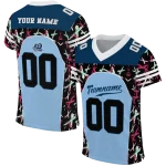 personalized old dominion monarchs brushstroke xs light blue black jersey best selling