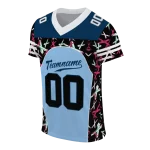 personalized old dominion monarchs brushstroke xs light blue black jersey best selling