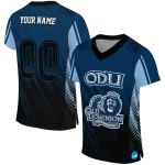 personalized old dominion monarchs halftone flow blue black jersey best selling