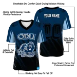 personalized old dominion monarchs halftone flow blue black jersey best selling