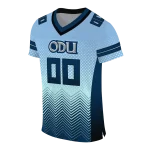 personalized old dominion monarchs halftone sweep light blue black jersey best selling