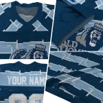 personalized old dominion monarchs layered grids blue jersey best selling