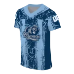 personalized old dominion monarchs rugged stripes blue jersey best selling